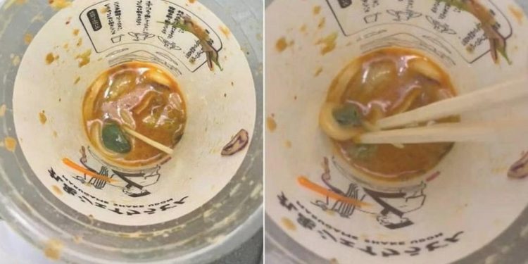 Afiyetle Yediği Yemeğin Sonunda Canlı Kurbağayla Karşılaştı