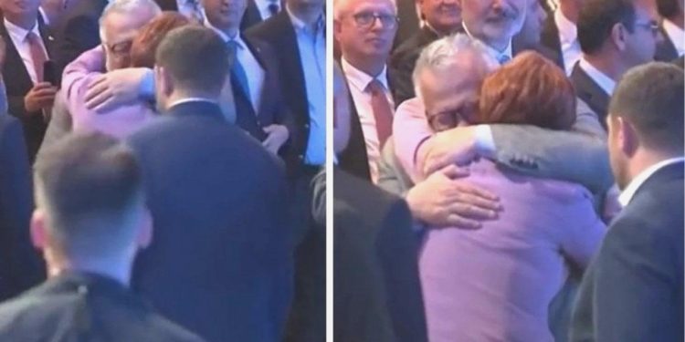 Celal Şengör Meral Akşener’e Sarılıp Ağladı