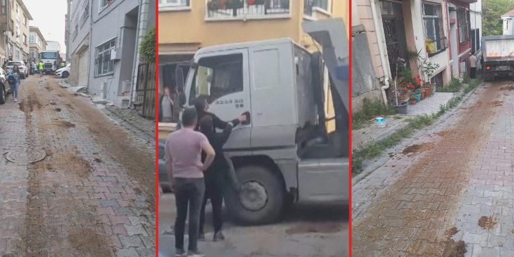 Gaye Ne? Sarıyer’de Sokaklara Kamyonla Gübre Döktü, Vatandaş Kokudan Konuttan Çıkamıyor!