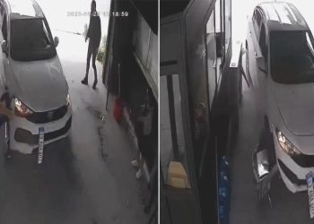 İş yerine giren araba süratle kaçtı: 1 kişi yaralandı