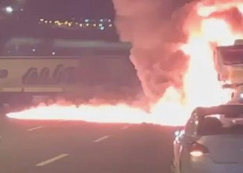 Otobüsün Alev Alev Yandığı Anlar Kameralarda