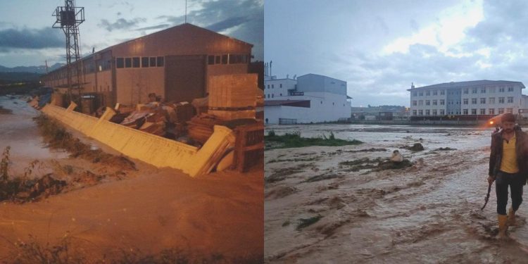 Samsun’u Sağanak Vurdu; Caddeler ve Binalar Su Altında…