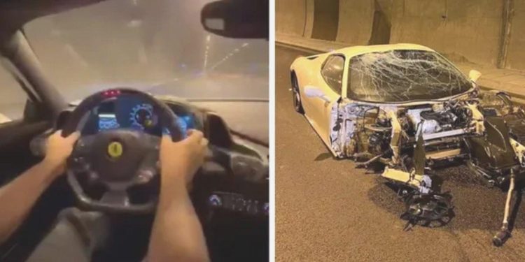 Sürat denemesi yapan toplumsal medya fenomeni kaza yaptı