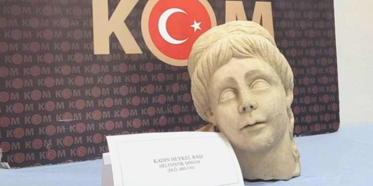 2 bin yıllık bayan heykel başı bulaşık makinesinden çıktı