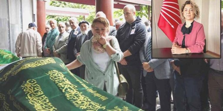 5. kattan düşerek ömrünü yitiren eski CHP’li lider Nurdan Tavukçu son seyahatine uğurlandı