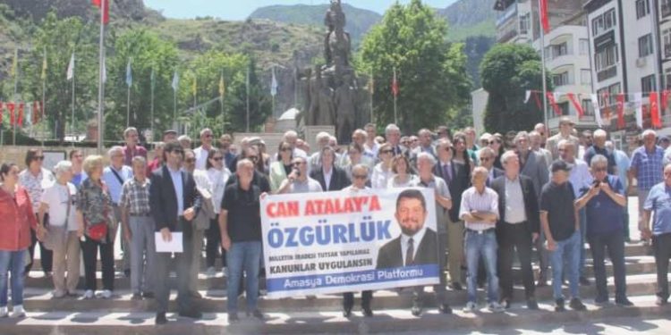 Amasya’da Can Atalay için hareket yapıldı: Milletin iradesine hürmet duyun!