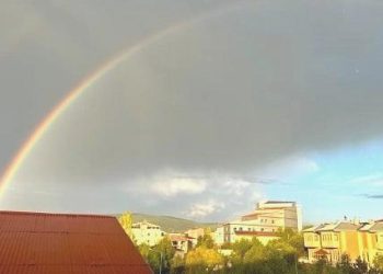 Ardahan’da gökkuşağı sürprizi