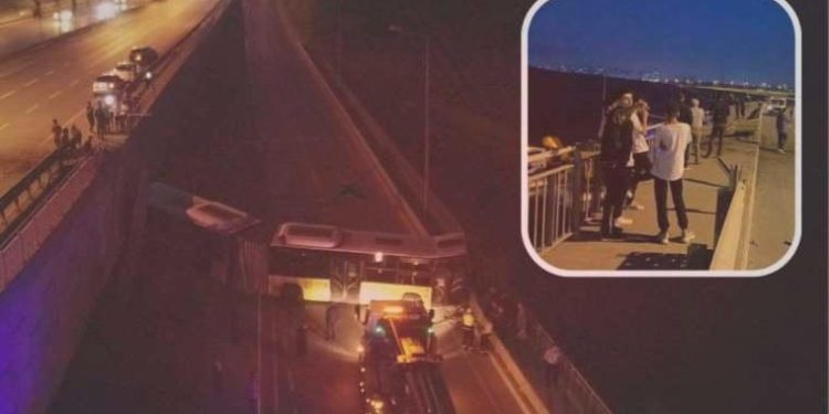 Başakşehir’de İETT otobüsü alt yola uçtu: Faciadan dönüldü