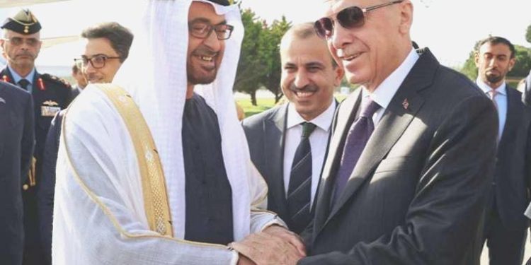 Erdoğan BAE Devlet Lideri ile görüştü