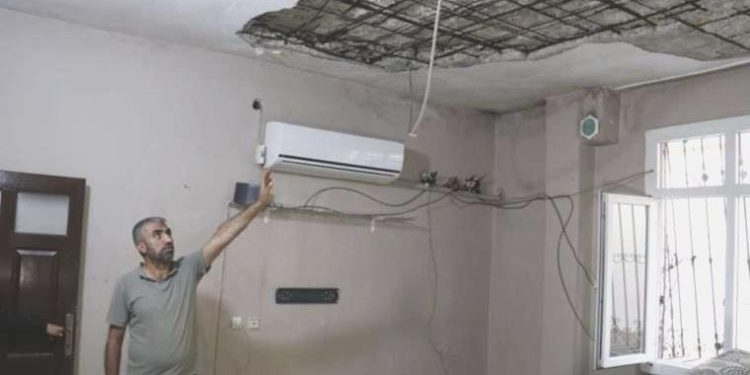 Hasarsız raporu verilmişti: Meskenin tavanı çöktü