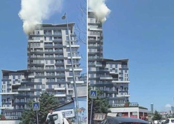 Kağıthane’de rezidansta yangın: Onlarca kişi mahsur kaldı!