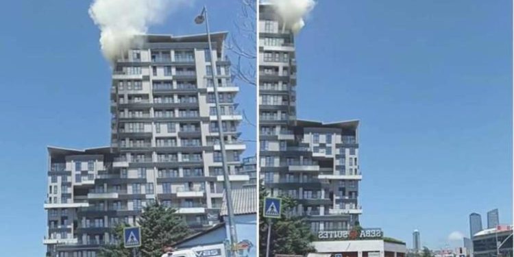 Kağıthane’de rezidansta yangın: Onlarca kişi mahsur kaldı!