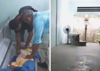 Öldüğü sanılan bayan cenaze merasiminde dirildi