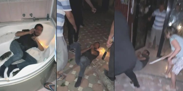 Saklandığı küvette yakalayıp dövdüler, sürükleyerek dışarı çıkardılar