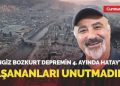 Sanatçı Cengiz Bozkurt sarsıntının 4. ayında Hatay’da: Yaşananları unutmadık, unutmayacağız…