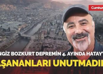 Sanatçı Cengiz Bozkurt sarsıntının 4. ayında Hatay’da: Yaşananları unutmadık, unutmayacağız…