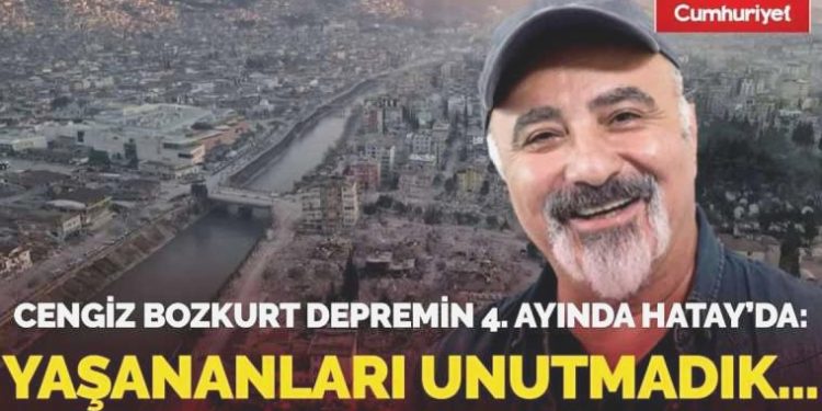 Sanatçı Cengiz Bozkurt sarsıntının 4. ayında Hatay’da: Yaşananları unutmadık, unutmayacağız…