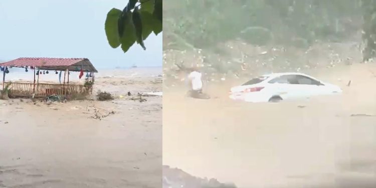 Sel Suları Arabası Bu türlü Sürükledi