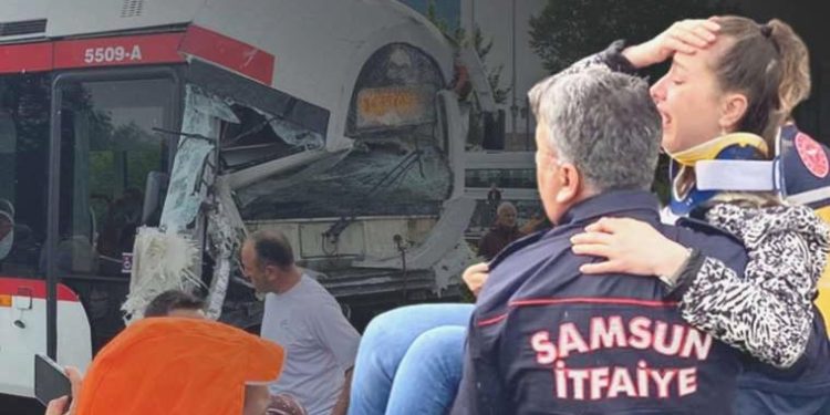 Son Dakika: Samsun’da iki tramvay baş başa çarpıştı! 2’si ağır çok sayıda yaralı var…