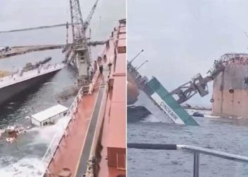 Tuzla’da tersanede havuz çöktü: Vinç geminin üzerine devrildi