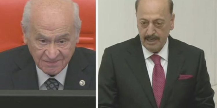 Vedat Alım yemin metninin dışına çıktı, Devlet Bahçeli uyardı