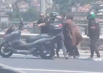 15 Temmuz Şehitler Köprüsü çıkışında silahlı hengame