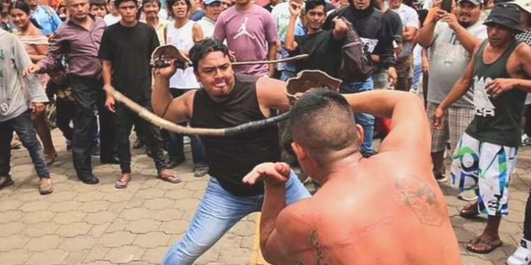 400 yıllık gelenek: Boğa penisleriyle birbirlerini kırbaçladılar