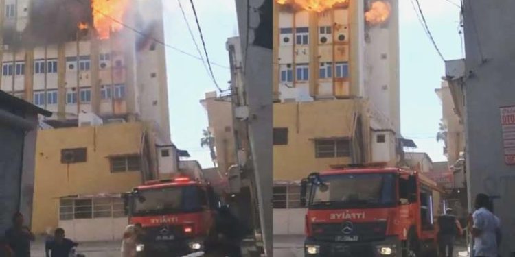 Adana’da kuyum atölyesinde yangın ve patlama!