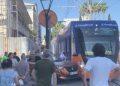 Antalya’da tramvay ile araba çarpıştı: Seferler aksadı