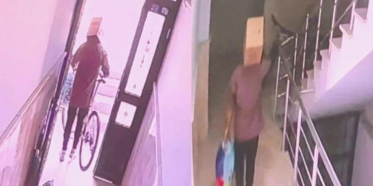 Arnavutköy’de başına kutu geçirerek bisiklet çaldı: ‘Sadece güldüm’