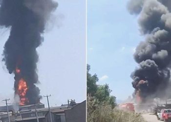 Bursa’da kimyasal unsurların de bulunduğu işletmede büyük yangın: 2 yaralı