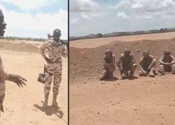 Çad ordusu, Fransız askerlerini tek sıraya dizdi