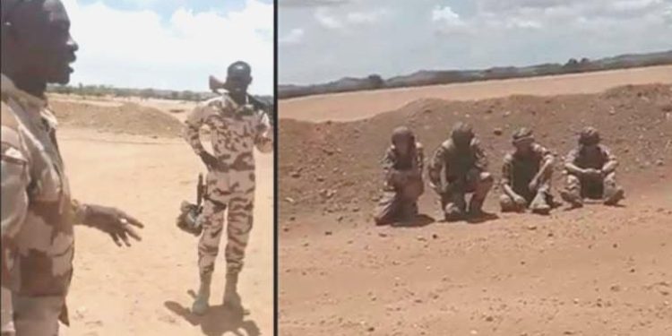 Çad ordusu, Fransız askerlerini tek sıraya dizdi