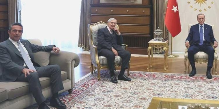 Cumhurbaşkanı Erdoğan, Rahmi Koç ve Ali Koç’u ağırladı