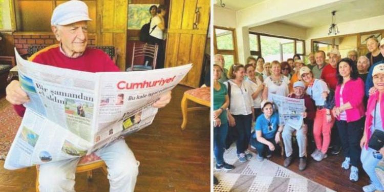 CUMOK’un ‘en kıdemlisi’ İdris Duman gazetemizin sıkı takipçisi: 83 yıllık ‘sevda’