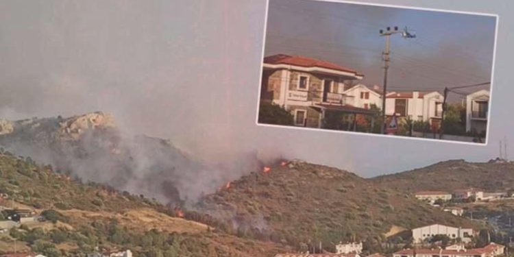 Datça’da korkutan yangın! Dumanlar gökyüzünü kapladı: Yerleşim yerleri tehdit altında