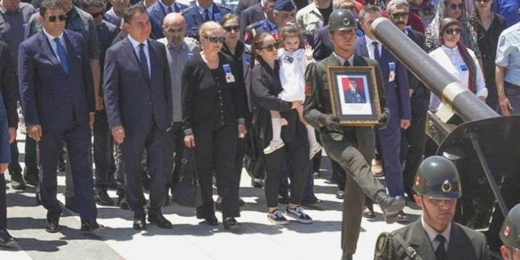 Emekli Korgeneral Mehmet Şanver merasimle son seyahatine uğurlandı