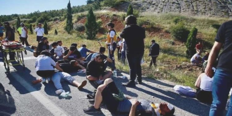 Eskişehir’de katliam üzere kaza: 35 kişi yaralandı!