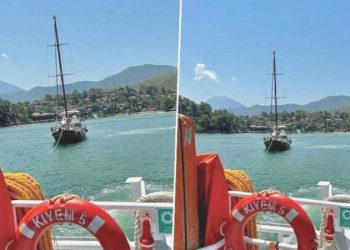 Fethiye Körfezi’nde sürüklenen tekneyi KIYEM takımları kurtardı