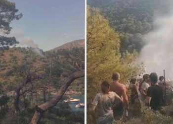 Fethiye’de orman yangını