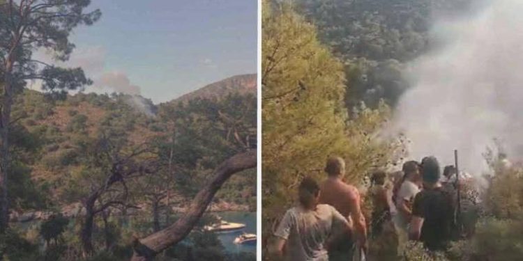 Fethiye’de orman yangını