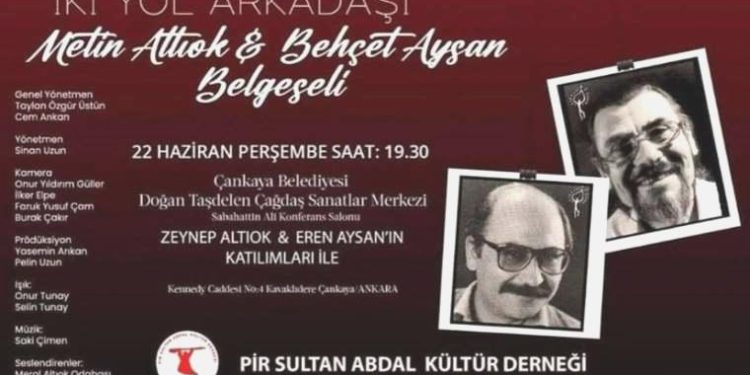 “İki Yol Arkadaşı” Altıok ve Aysan belgeseli gösterilecek