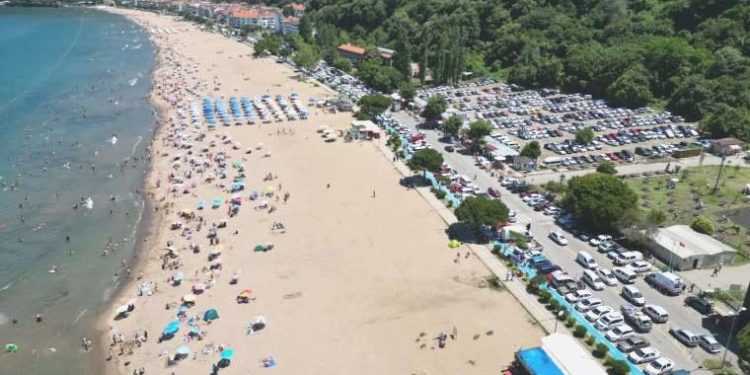 İnkumu bayramın son günü doldu, araç geçişine müsaade verilmedi