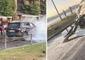 İstanbul’da dehşet anları: Taklalar attığı cipten sağ çıktı, ortalık savaş alanına döndü!