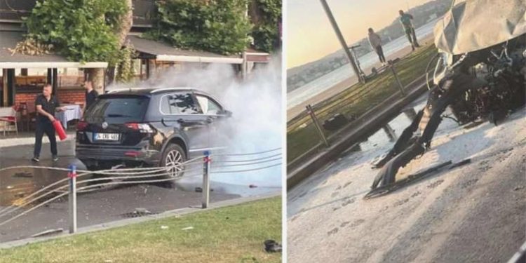 İstanbul’da dehşet anları: Taklalar attığı cipten sağ çıktı, ortalık savaş alanına döndü!