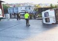 Kahramanmaraş’ta tarım emekçilerini taşıyan minibüs devrildi: 9 yaralı!