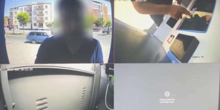 Kamu malına ziyan verdi, kameraya yakalandı