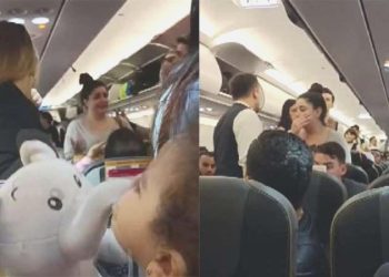 Kazablanka uçağına son anda girmeye çalışan yolcu olay çıkardı