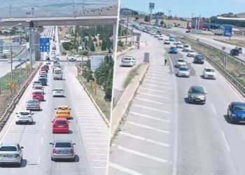 ‘Kilit kavşak’ta bayram dönüşü trafiği başladı