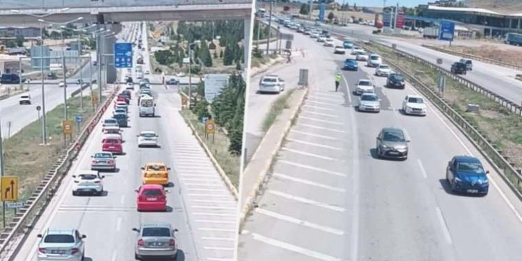‘Kilit kavşak’ta bayram dönüşü trafiği başladı